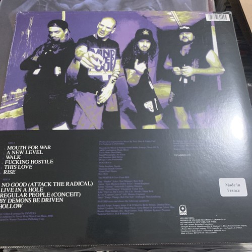 Pantera – Vulgar Display Of Power LP 2021 ATCO Records [White & True Metal Gray] - Picture 2 of 3