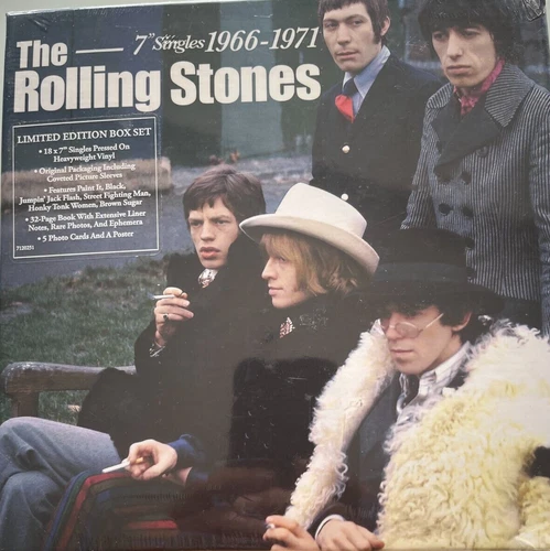 The Rolling Stones, 1966-1971, 7" Single Box Set, NEW, Sealed, 18 x 7", book