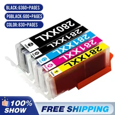 5PK PGI-280XXL CLI-281XXL Ink SET for Canon Pixma TS6120 TS6220 TS6300 TS6320