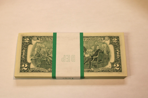 BEP Strap 100 - Sequential $2 Dollar Bills 2003A SAN FRANCISCO FEDERAL RESERVE - Picture 4 of 6