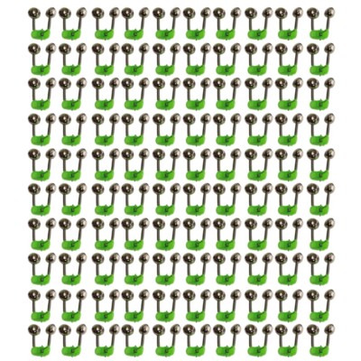 100Pcs Fishing Rod Bites Baits Indicator Alarm Loud Alarm Double Alert Bells