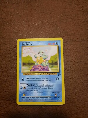 1995 Squirtle 93/130 Pokmon Card | eBay