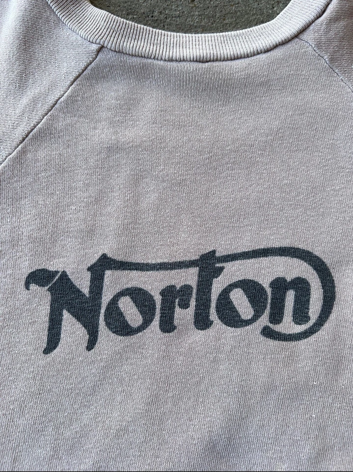 Sudadera vintage de manga corta Norton Motorcycles años 60 XL Foto 2 de 4