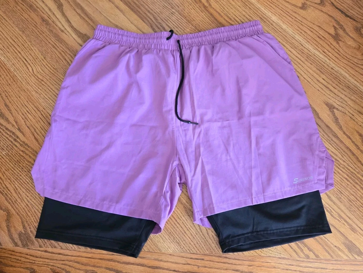 Surenow Athletic Running Tennis Training Shorts Men's Size XXL Stretch EUC