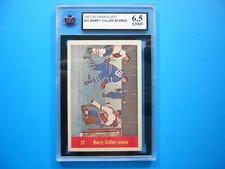 1957/58 PARKHURST CARD #22 BARRY CULLEN DOUG HARVEY IA KSA 6.5 EX/NM+ PARKIE GL