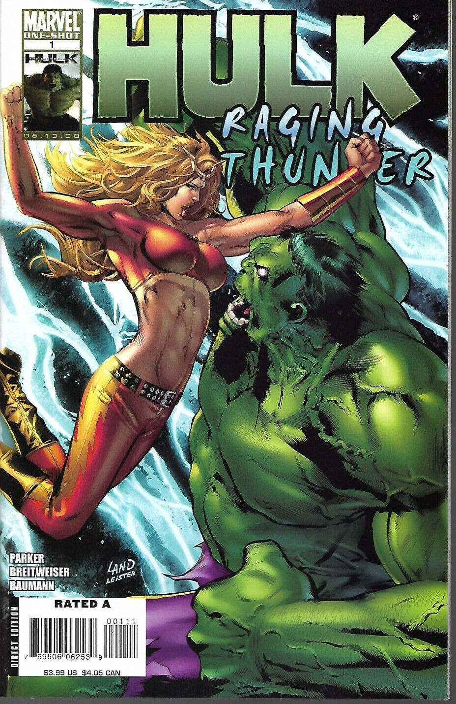 HULK - RAGING THUNDER (2008) #1 - 1st App of LYRA - Back Issue