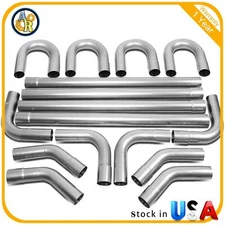 16x 3" OD Diy Custom Exhaust Tubing Mandrel Exhaust Pipe Straight & Bend Kit