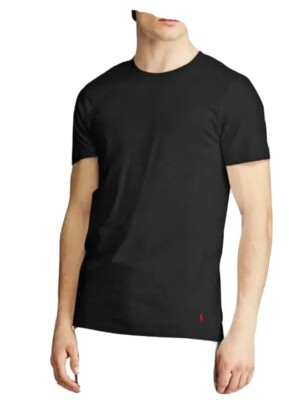 RalphLauren 100%authentic mens Crewneck Classic T-shirt Size (M) Black 