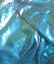 Adult Small TEAL BLUE Guys SHIRT Dance Costume Mystique Metallic Men Boys