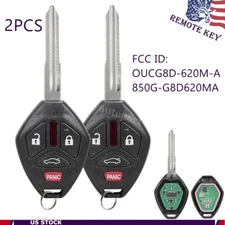 2 Replacement For 2008- 2017 Mitsubishi Lancer Remote Head Key Fob OUCG8D-620M-A