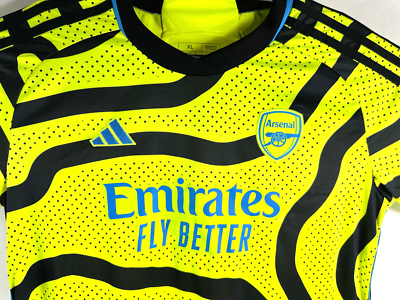 Adidas Arsenal 23/24 Away Jersey Solar Yellow Women's Size XLarge