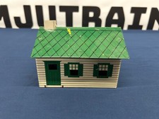 Vintage 1950s Twinkletown Tin Metal Miniature Green House Oak Lodge H  H Train