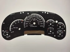 US Speedo SS Style LED Edition Black Gauge Face 2006 07 2500 Diesel GM Clusters