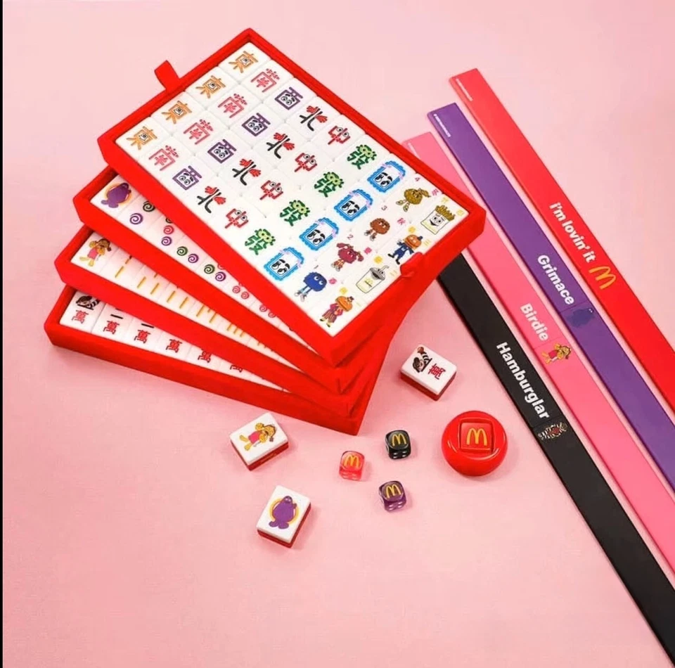 McDonalds Hong Kong 50 Aniversario Mahjong Set Regalo 2025 Edición Limitada Foto 3 de 4