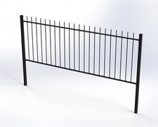 Vertical Bar Railings System 1.2m Hot Dip Galv (Various Colours)