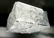 Eisglas ( Acryl ) Wandlampe Deckenleuchte 60er 70er Jahre Panton Ära Kubus