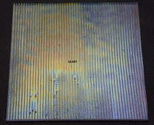 1101.44 - 3" x 3" IRIDIZED REED TEXTURE ON CLEAR BULLSEYE 3mm THICK GLASS 90 COE