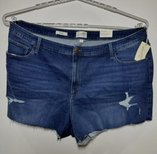 Women's High-Rise Midi Jean Shorts - Universal Thread Dark Wash 30