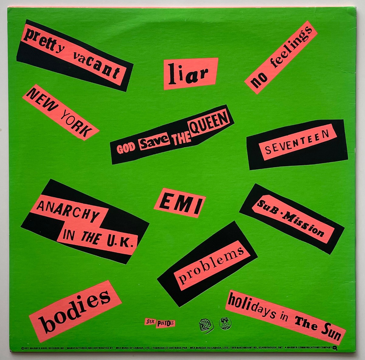洋楽 Sex Pistols Never Mind The Bollocks LP Sex Pistols - Never Mind the Bollocks: Here's The Sex