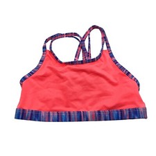TYR Girls Bikini Top Racerback Strappy Pink Blue 12