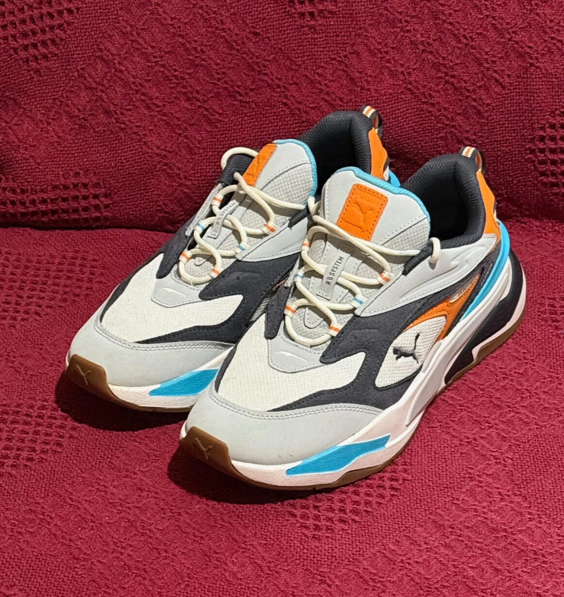 Scarpe sneakers Puma RS Fast Buck 'Grey Violet Orange' 381037 02 da uomo taglia USA 8 5