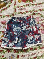 Vintage 90s 00s Baby Boys Koala Kids Hawaiian Flower Print Shorts. Size 48M