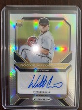 2021 Prizm Rookie Silver Prizm Auto #RA-WI Wil Crowe - RC - Pittsburgh Pirates