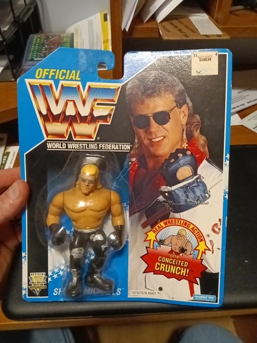 Shawn Michaels BLUE card Figure WWF Hasbro 1994 Si...
