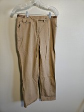 Lauren Ralph Lauren Womens Brown Zip Pocket Pants Size 8 P
