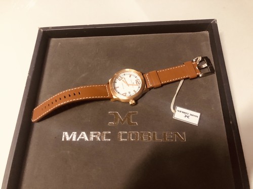 TW Steel Marc Coblen edition Rose Gold Watch /Brown Leather Strap / Date Quartz - Picture 12 of 20
