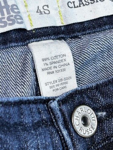 Charlotte Russe Classic Skinny Womens Jeans Designer Blue Sz. 4S Ladies Casual - Picture 6 of 10