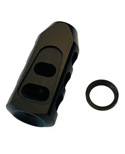Steel Low Concussion Competition Tank Style Muzzle Brake For 5/8X24 TPI USA