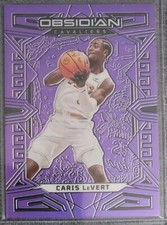 2022-23 Caris Levert Panini Obsidian 46/49 Purple Flood Cleveland Cavaliers