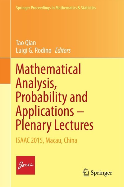 Mathematical Analysis, Probability And Applications - Plenary Lectures Tao Qian-image