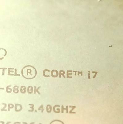 Intel Core i7-6800K CPU Prozessor Core i7 3,40 GHz SR2PD 6800K