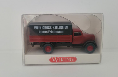 Wiking 1:87 Opel Blitz Pritschen LKW ''Justus Friedmann'' in OVP, Nummer 8400424