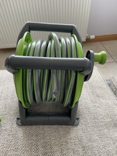 Garden Hose Reel 20m Hose Pipe Kit Crank Handle + Spray Nozzle & Fittings