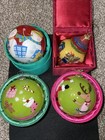 Pier 1 Li Bien Glass Christmas Ornament, Hand Painted, Set Of 4, Years Vary — photo 1