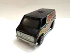 Vintage 1974 Hot Wheels Black SUPER VAN with Flames Blackwall - MINTY