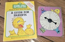 Vnt Sesame Street Early Learning Games Card Set-20 w/Dividers  Case 1989