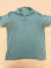 Light blue short sleeve polo shirt