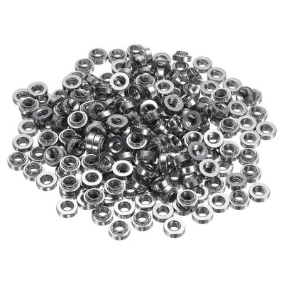 200Pcs Self-Clinching Nuts, #8-32 x 0.14'' 304 Stainless Steel Rivet Fastener