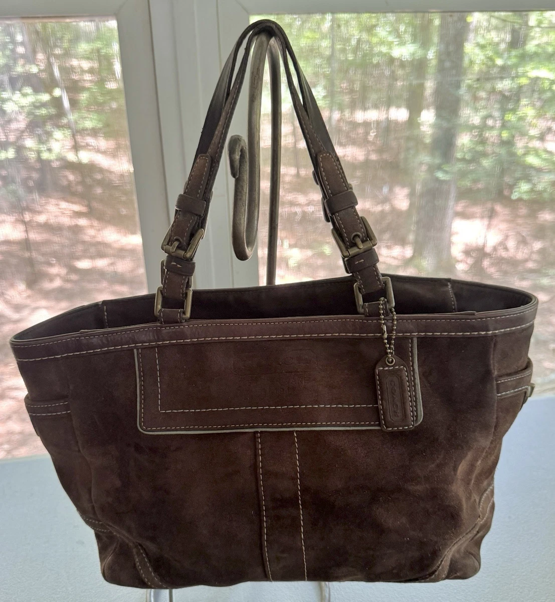 Coach Suede Tote Bags for Women for sale - eBay