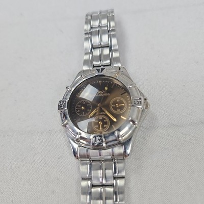 Giani-Giorgio Unisex Armbanduhr Edelstahl Quartz Silber Schwarz Japan Movt