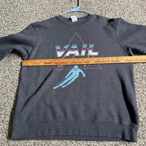 Vail Colorado Sweatshirt Erwachsene Größe L Grau Langarm - Bild 3 von 8