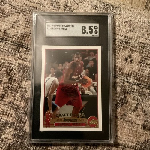 2003-04 Topps Rookie Collection Lebron James BGS 8.5 #221 RC Draft Pick Box Set
