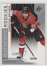 2018 Upper Deck SP Game Used Authentic Rookies 66/86 Christian Wolanin #199 z3b