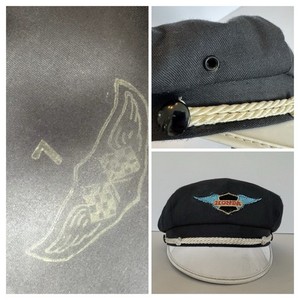 Vintage Honda Motorcycle Captain Hat Rope Brim Biker Cap Wing Patch Size 7 Yacht