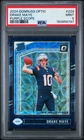 6787 Drake Maye 2024 Panini Donruss Optic #229 Purple Scope Rated Rookie PSA 9