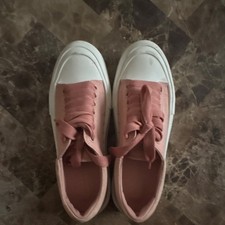 Alexander McQueen Oversized Sneaker Pink Canvas Lace Up Comfort 65493 W4PQ1 9297